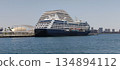 Cruise ship Azamara Pursuit arrives at Kobe Port for the first time 134894112