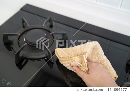 廚房 瓦斯爐 清潔 乾淨 大掃除 clean wipe gas stove クリーナー 134894377