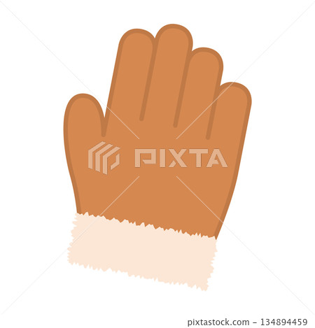 Simple orange gloves for winter cold weather Simple orange gloves for winter cold weather 134894459