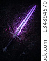 Glowing Sword 134894570