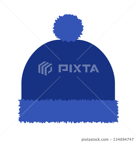A simple knit cap: a winter fashion item 134894747