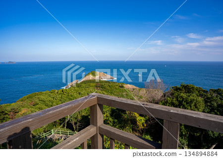 View of Cape Hyuga from Hososhima Lighthouse (Hyuga City) 134894884