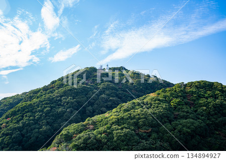 View of Hososhima Lighthouse from Cape Hyuga 134894927