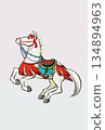 Horse Year of the Horse White Horse Japanese Horse Japanese Style Horse 134894963