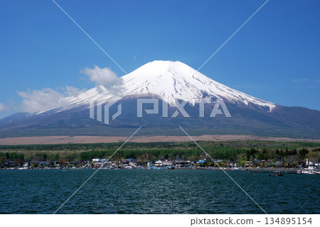 [Mountain scenery] Mt. Fuji (Lake Yamanaka) 134895154