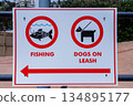 Public Signboard No Signs Beach 134895177