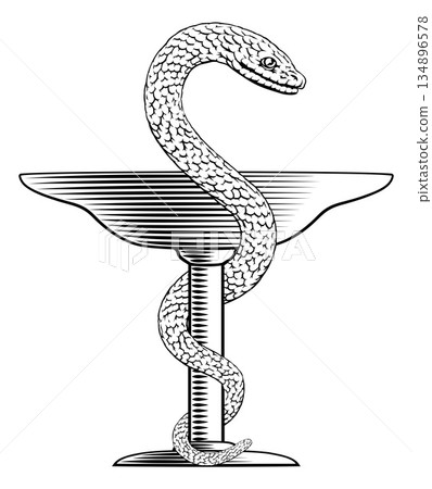 Bowl of Hygeia Snake Medical Pharmacist Icon Bowl of Hygeia Snake Medical Pharmacist Icon 134896578