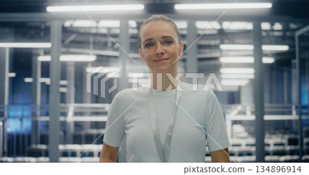 IT Infrastructure Professional, Dedicated Engineer Smiling Warmly IT Infrastructure Professional, Dedicated Engineer Smiling Warmly 134896914