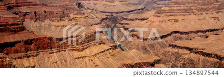 Hazy Sky Day At The Grand Canyon Arizona 134897544