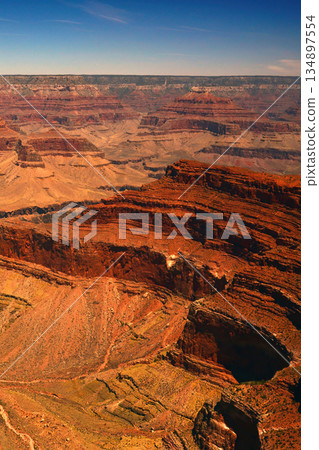Hazy Sky Day At The Grand Canyon Arizona 134897554