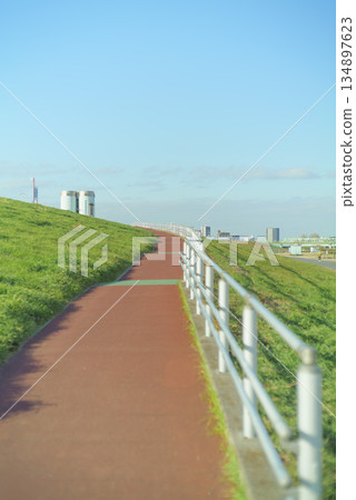 江戶川柴又公園的景色 江戶川柴又公園的景色 134897623