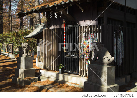 Benzaiten-do Hall at Besshonuma Park in Saitama City, December Benzaiten-do Hall at Besshonuma Park in Saitama City, December 134897791