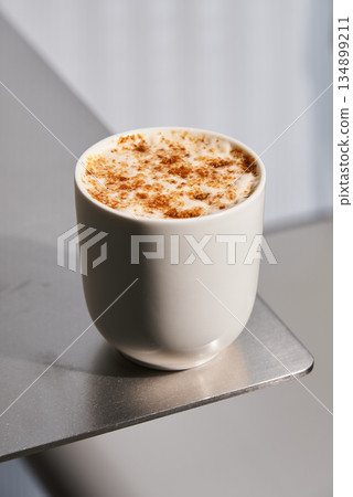Inviting Scene Of Homestyle Baking Comfort, Closeup Of Baked Good In Rustic Kitchen Setting Inviting Scene Of Homestyle Baking Comfort, Closeup Of Baked Good In Rustic Kitchen Setting 134899211