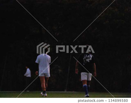 足球橄欖球俱樂部伸展運動 足球橄欖球俱樂部伸展運動 134899380