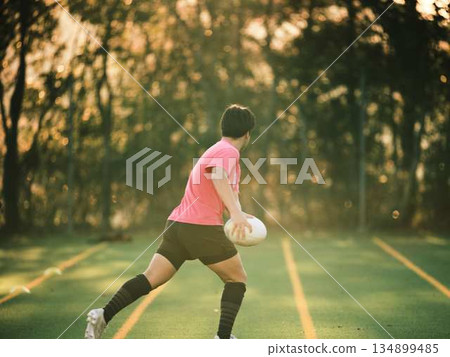 Soccer Rugby Club Stretch 134899485