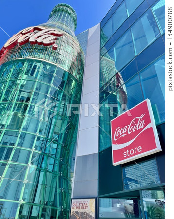 [Nevada] Exterior of the giant Coca-Cola bottle in Las Vegas 134900788
