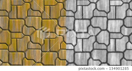 Seamless metal tile floor pattern. High resolution photo filter. Metal background via an alpha channel. Seamless metal tile floor pattern. High resolution photo filter. Metal background via an alpha channel. 134901285