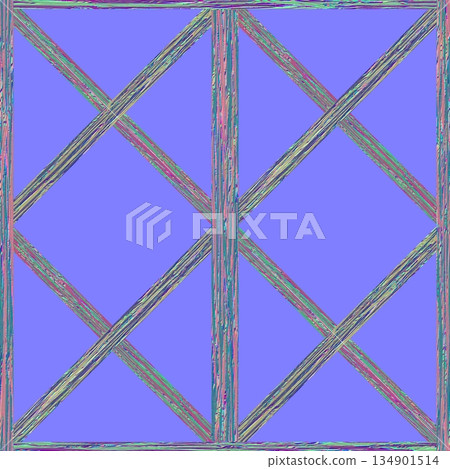 Normal map texture of vintage window frame in country house or cabin. Hi-res (8000x8000) texture. Normal map texture of vintage window frame in country house or cabin. Hi-res (8000x8000) texture. 134901514