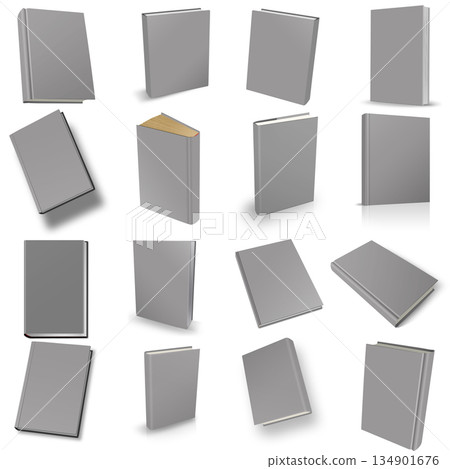 Abstract closed grey book diary blank cover Abstract closed grey book diary blank cover 134901676