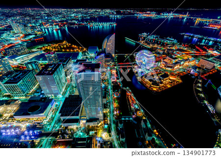 從置地廣場空中花園看到的夜景 從置地廣場空中花園看到的夜景 134901773