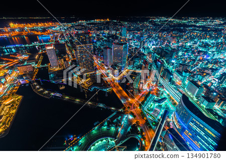 從置地廣場空中花園看到的夜景 從置地廣場空中花園看到的夜景 134901780