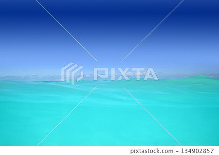 caribbean wave turquoise water high horizon caribbean wave turquoise water high horizon 134902857