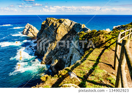 Coast at the Cabo de Penas in Asturias, Spain Coast at the Cabo de Penas in Asturias, Spain 134902923