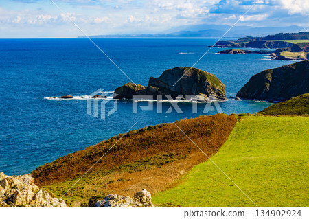Coast at the Cabo de Penas in Asturias, Spain Coast at the Cabo de Penas in Asturias, Spain 134902924