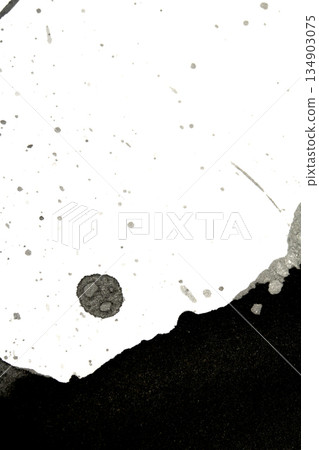 Distressed Monochrome Ink Circle Texture and Splatter Graphic on white background Distressed Monochrome Ink Circle Texture and Splatter Graphic on white background 134903075