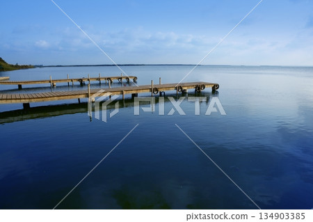 Albufera lake wetlands in Valencia Spain 134903385