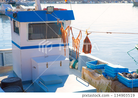 Javea in alicante fisherboats in Mediterranean sea Javea in alicante fisherboats in Mediterranean sea 134903519