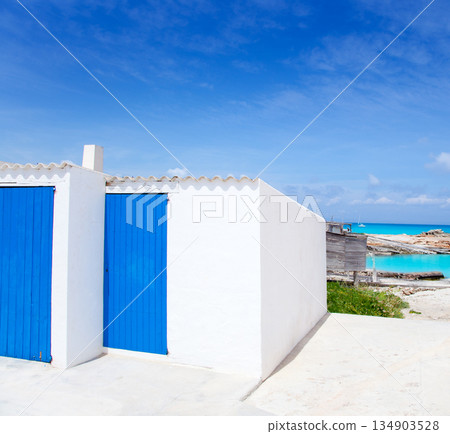 Es Calo de San Agusti in Formentera island 134903528