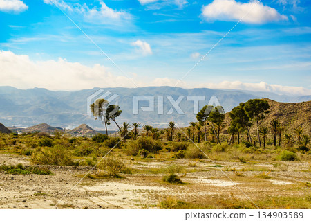 Sierra Alhamilla landscape, Spain. Sierra Alhamilla landscape, Spain. 134903589