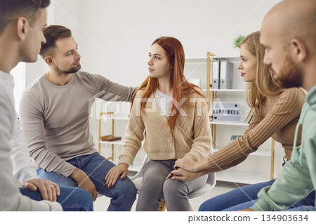Group Therapy Session with Young People Group Therapy Session with Young People 134903634