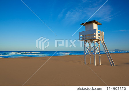 Gandia beach in Valencia of Spain 134903850