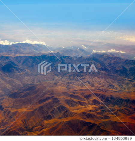 Aerial view of Morocco Atlas Africa 134903959