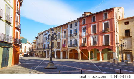 Xativa Plaza Mercat square in Valencia 134904136