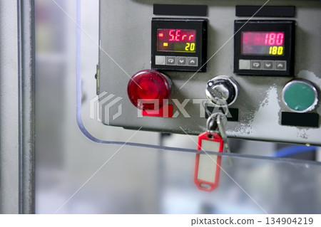 Industrial control panel installation button 134904219