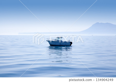 boat fishing in Mediterranean Denia with Mongo boat fishing in Mediterranean Denia with Mongo 134904249