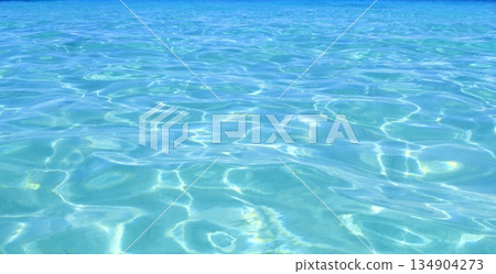 tropical perfect turquoise beach blue water 134904273