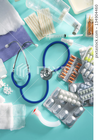 blister medical pills pharmaceutical stuff stethoscope blister medical pills pharmaceutical stuff stethoscope 134904460
