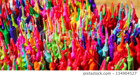 colorful firecrackers handmade traditional fireworks 134904527