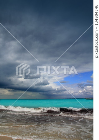 hurricane tropical storm caribbean dramatic cloudy 134904546