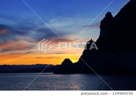 Cape San Antonio Javea Xabia sunset from sea 134904550