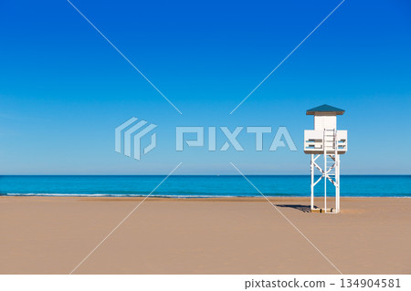 Gandia beach in Valencia Mediterranean Spain Gandia beach in Valencia Mediterranean Spain 134904581