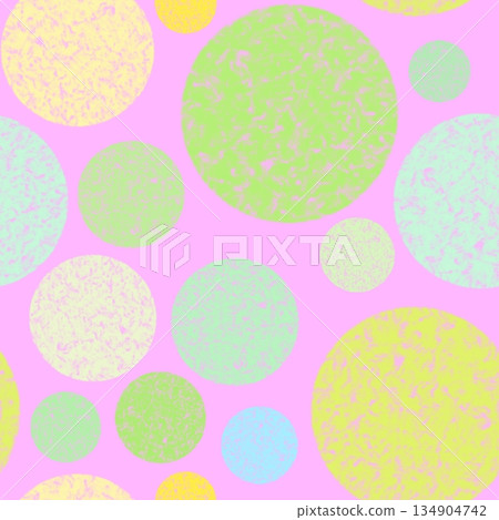Abstract pattern with pastel textured circles on pink background. Soft colors and marbled surfaces create gentle, playful texture for textile, wallpaper, decor, digital design Abstract pattern with pastel textured circles on pink background. Soft colors and marbled surfaces create gentle, playful texture for textile, wallpaper, decor, digital design 134904742