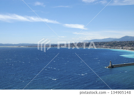 picture of the seascape of nice on a summer day 134905148