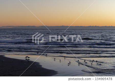 sunrise over the sea sunrise over the sea 134905478