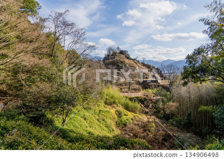 Scenery of Naegi Castle Ruins in Autumn Scenery of Naegi Castle Ruins in Autumn 134906498