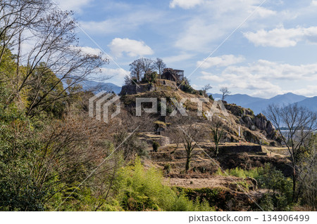 Scenery of Naegi Castle Ruins in Autumn Scenery of Naegi Castle Ruins in Autumn 134906499